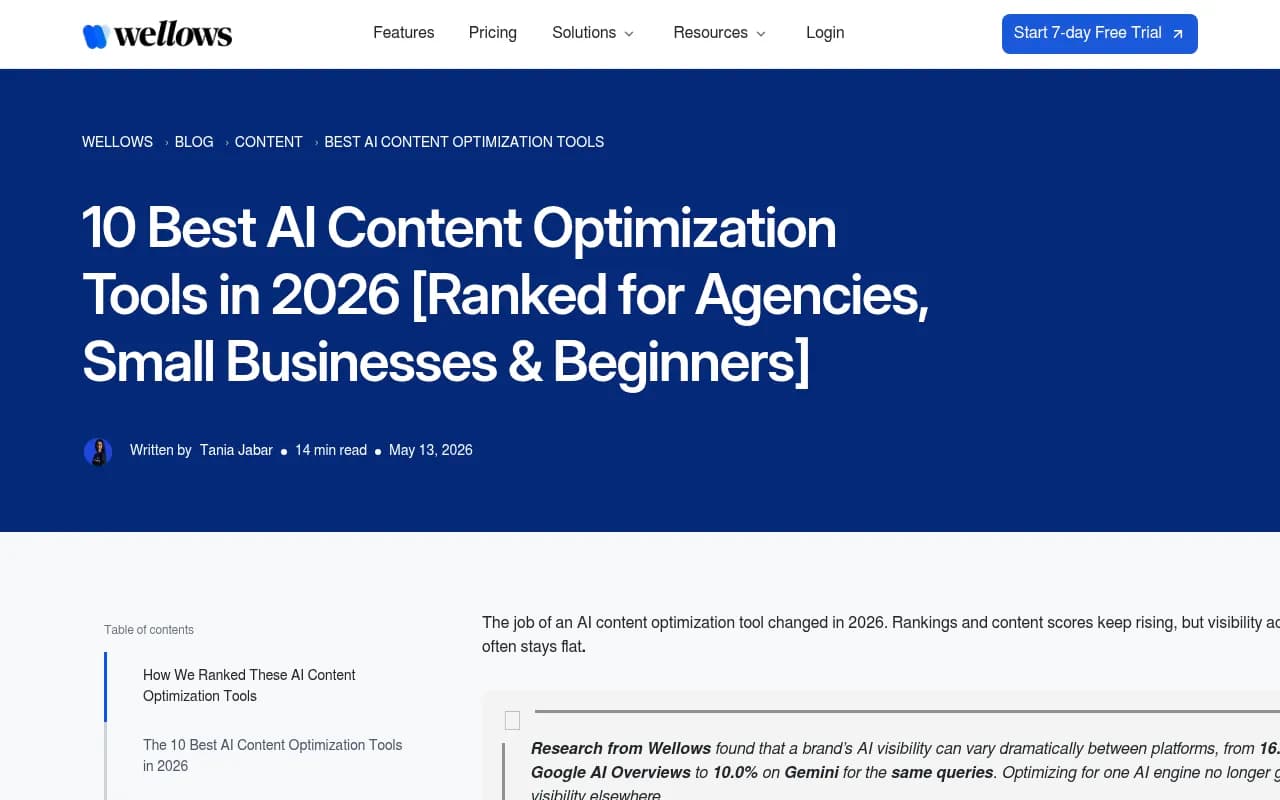 AI content optimization tools comparison for 2026