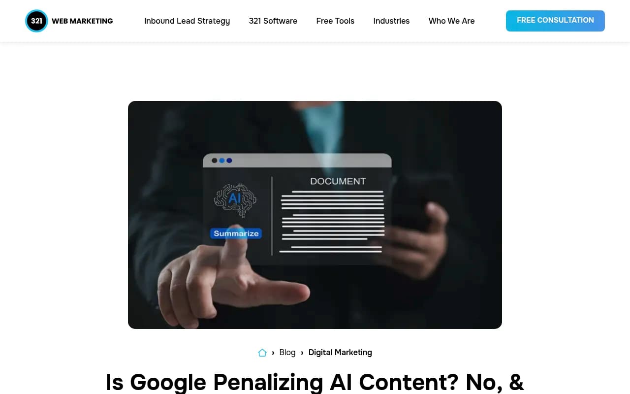 Google's stance on AI content