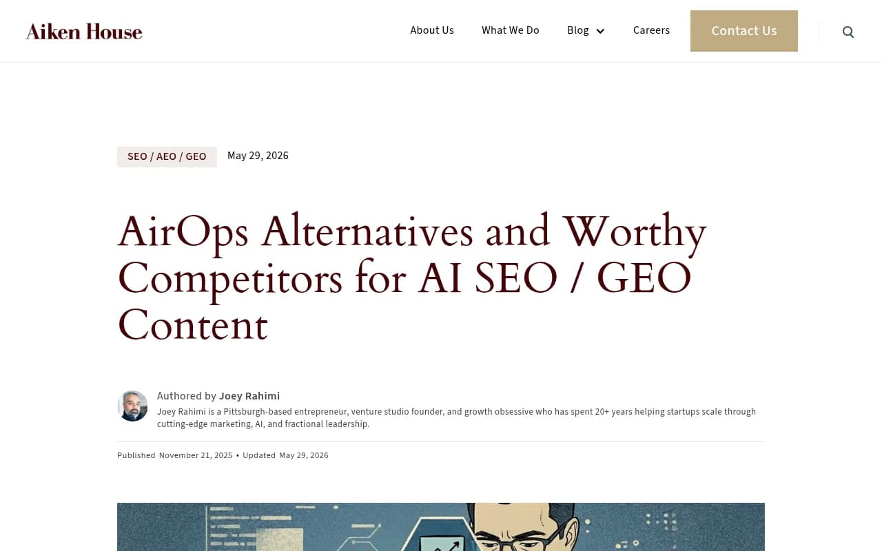 AirOps alternatives and competitive landscape overview from Aiken House