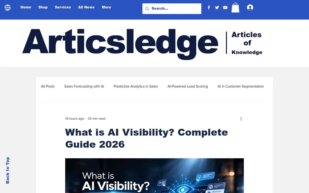 AI visibility tracking dashboard showing citation sources and trust signals