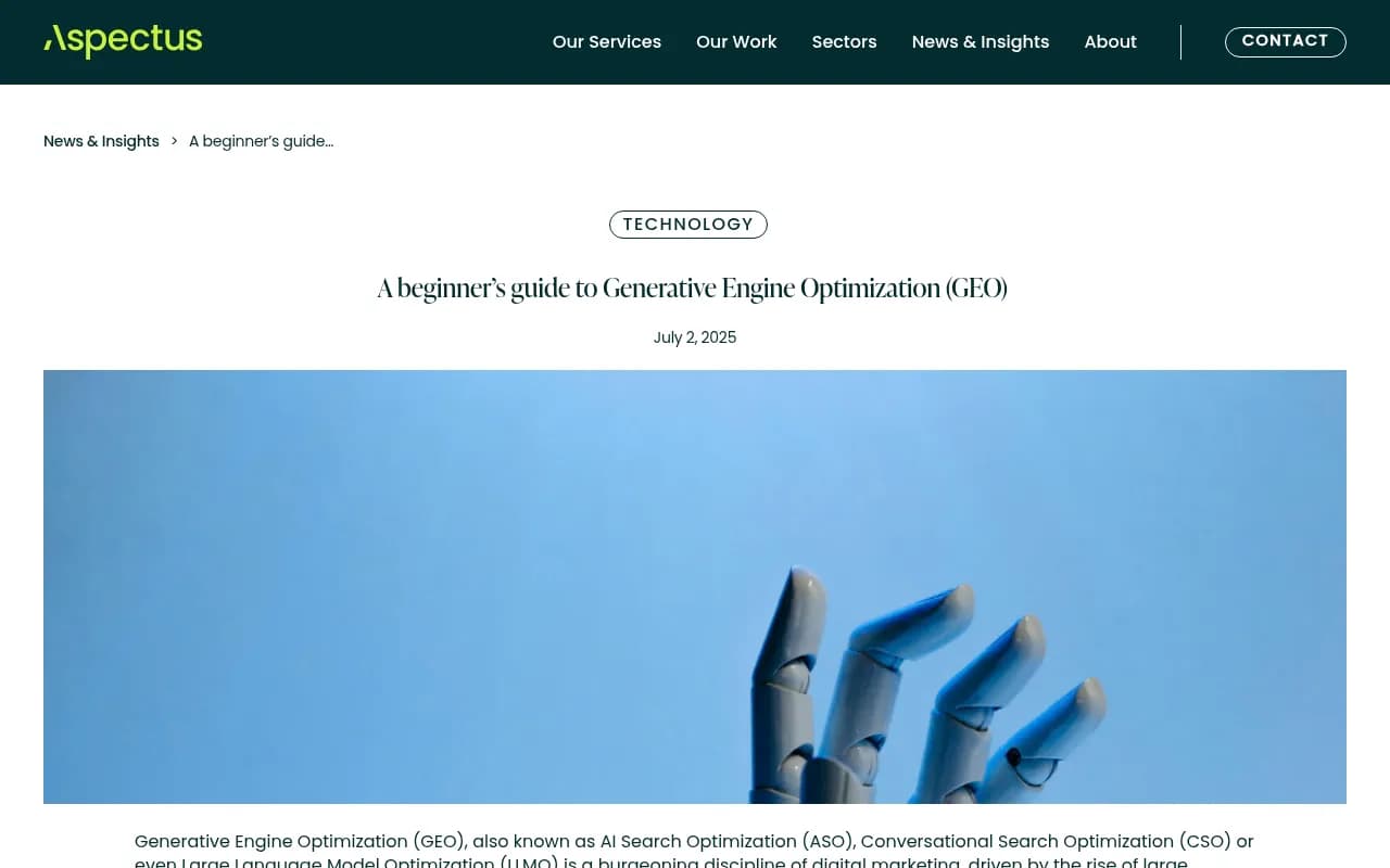 Generative Engine Optimization overview