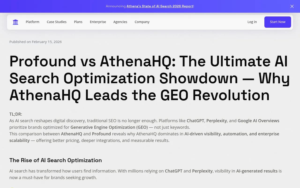 Platform comparison showing tracking capabilities