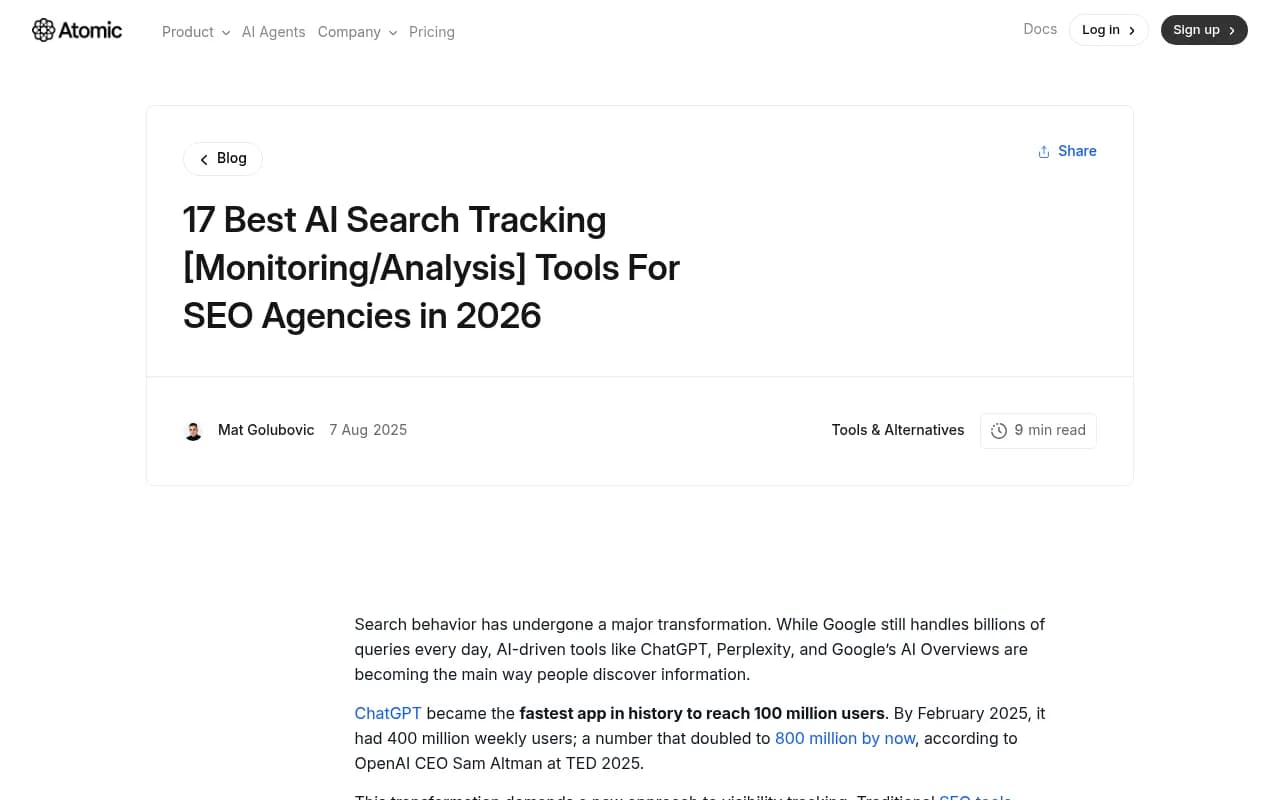 Prompt tracking dashboard showing brand mentions across AI engines