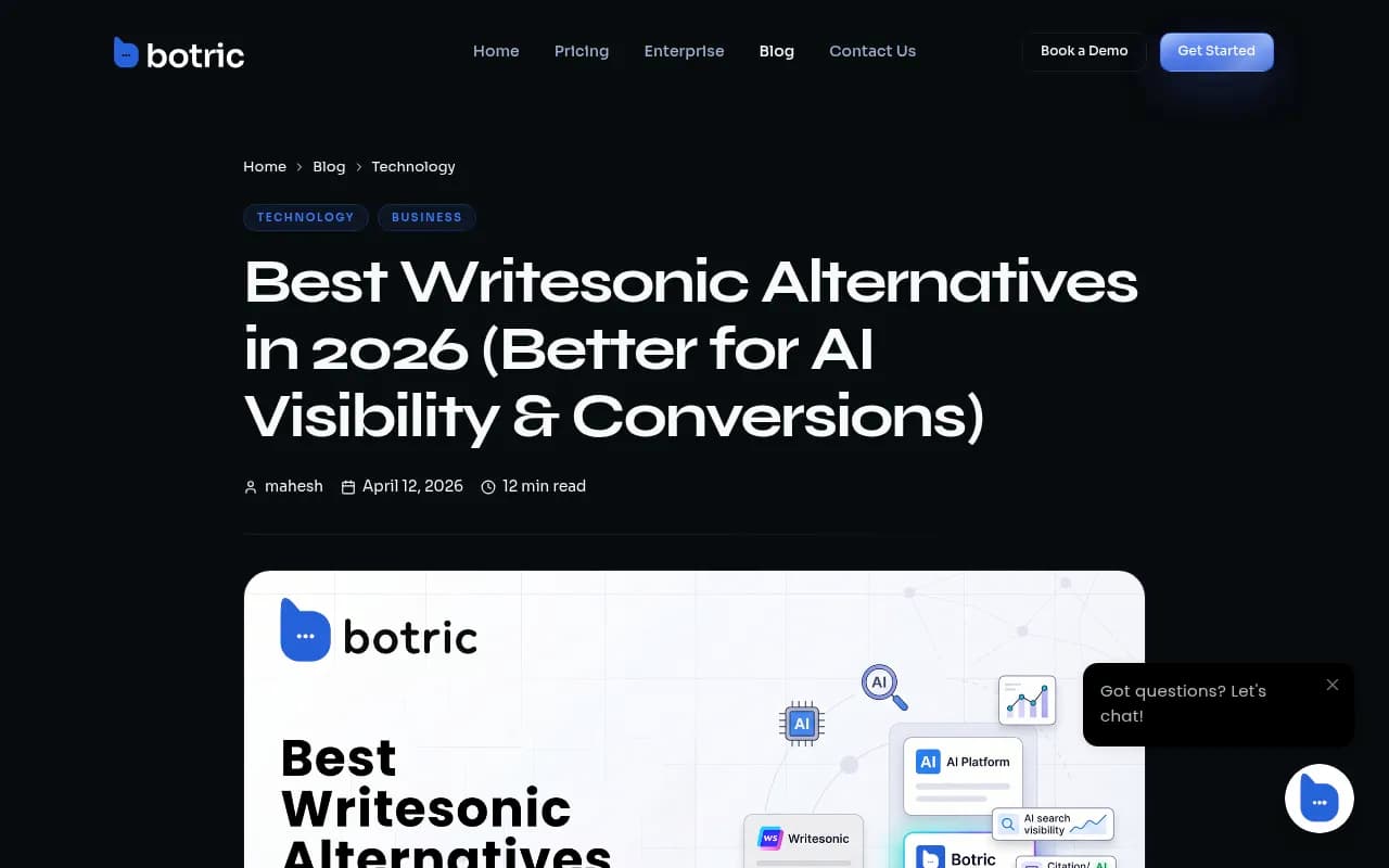 Best Writesonic Alternatives for AI Visibility in 2026