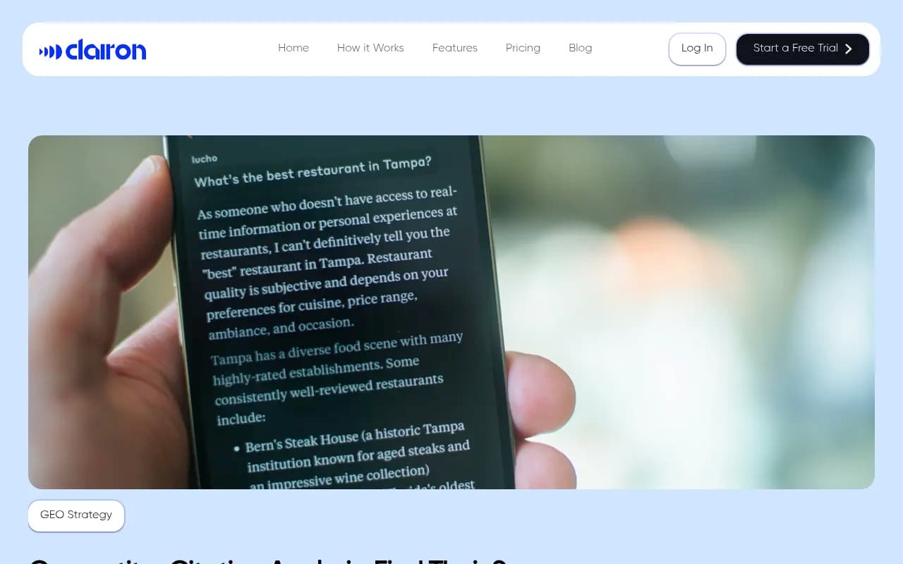 Competitor Citation Analysis Dashboard