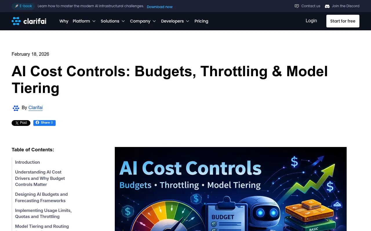 AI Cost Controls Dashboard