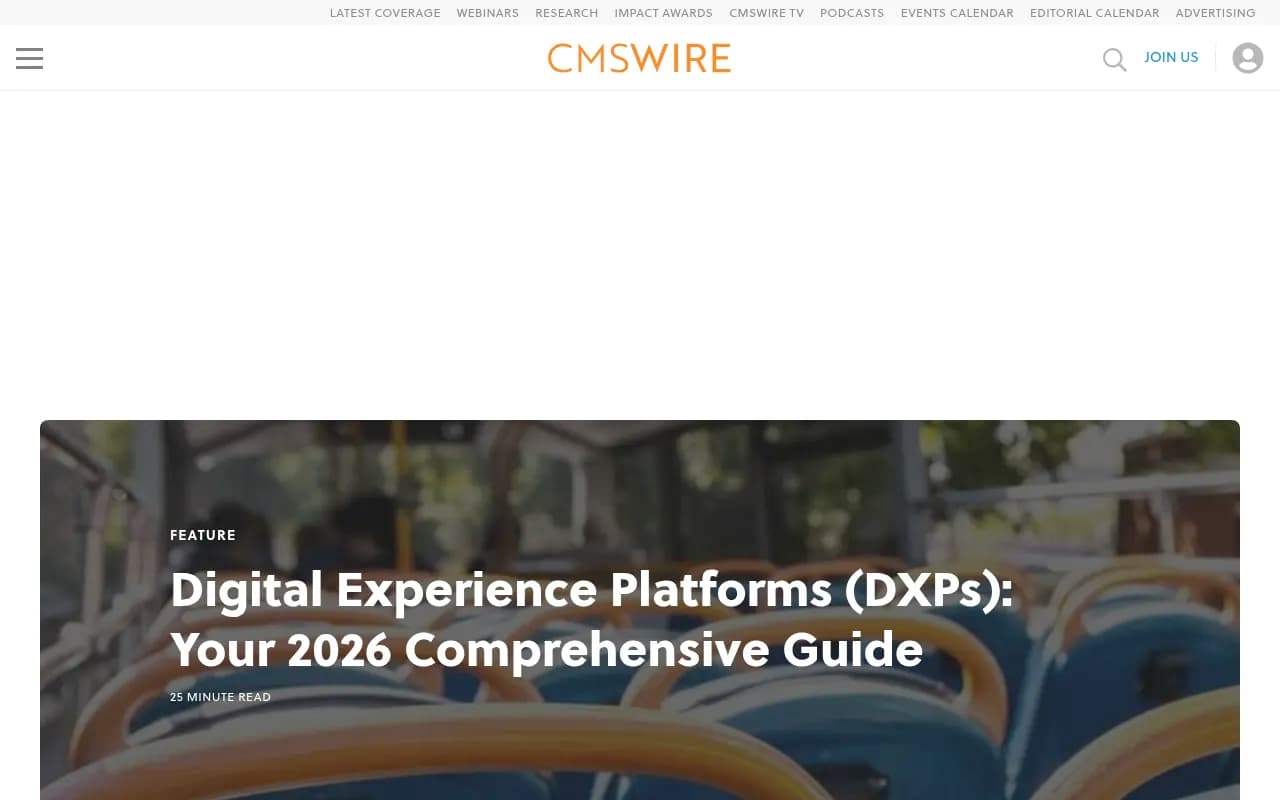 Digital Experience Platforms guide showing orchestration vs connection