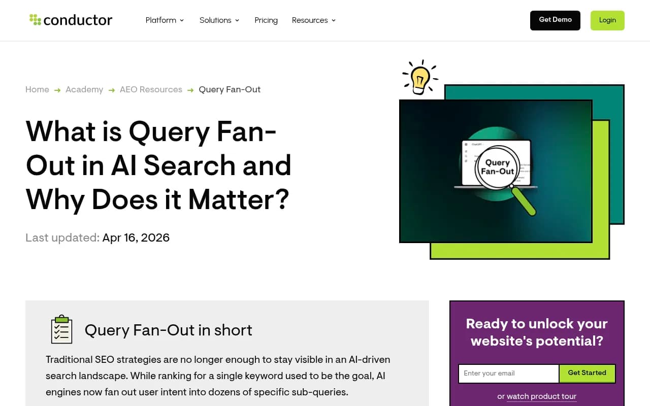 Conductor's academy guide to query fan-out, including how to measure fan-out coverage