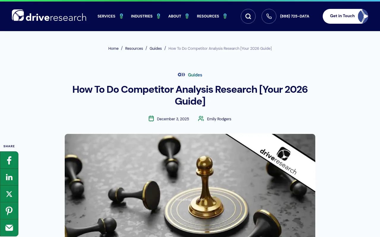 Competitor citation analysis dashboard