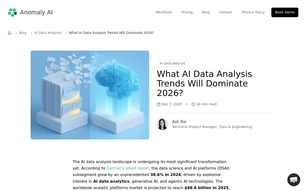 AI Data Analysis Trends Dashboard