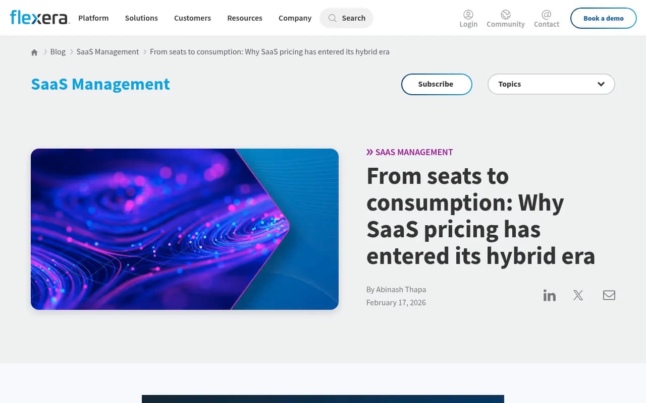Overview of how SaaS pricing models have shifted from pure seats to hybrid consumption pricing