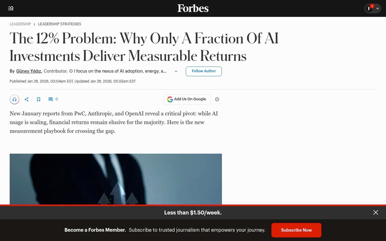 AI ROI Measurement Challenges