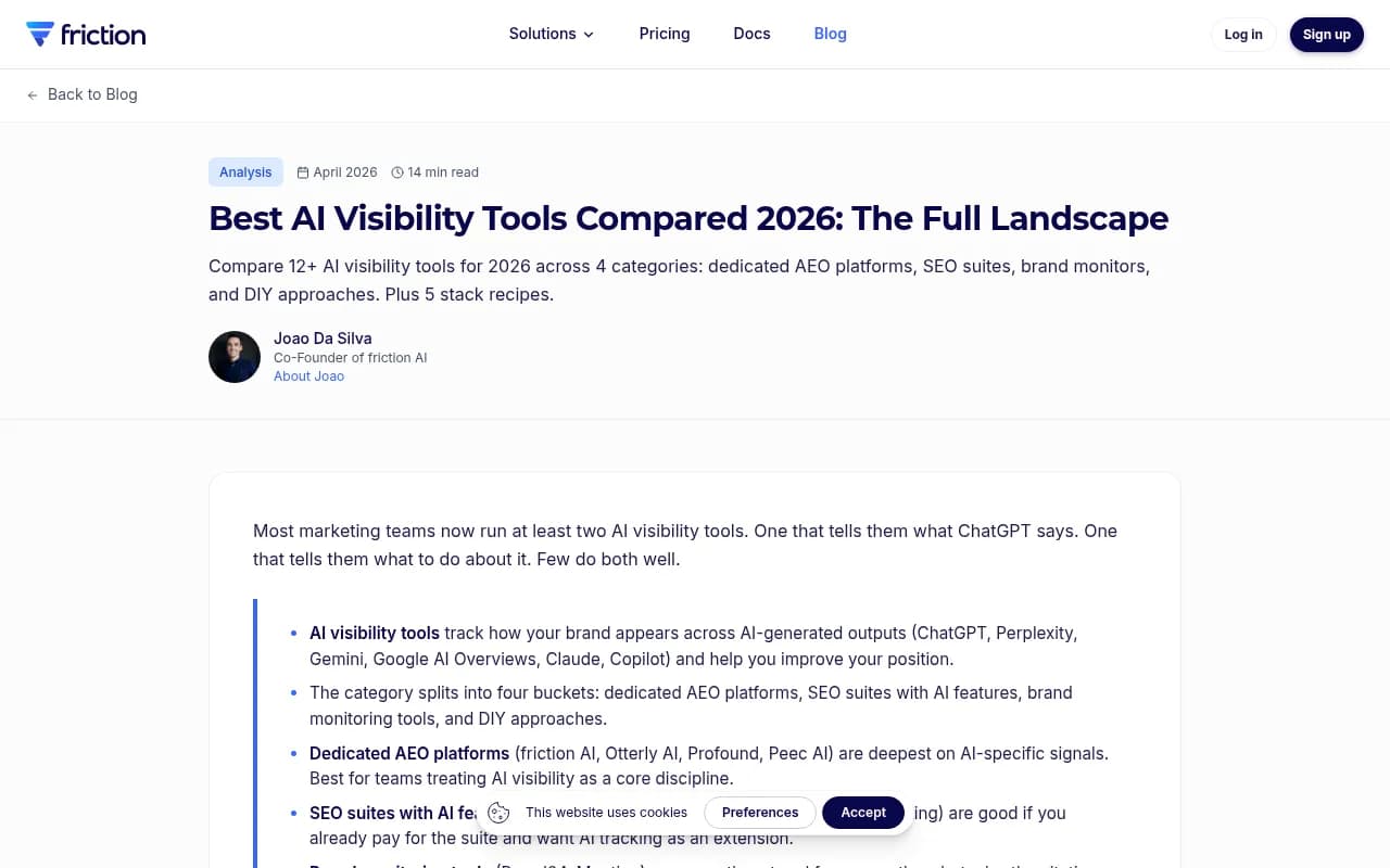 Best AI Visibility Tools Compared 2026 - full landscape overview
