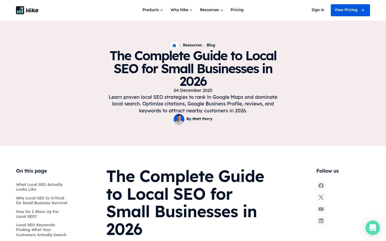 Local SEO fundamentals for 2026 including citation building, GBP optimization, and competitor research