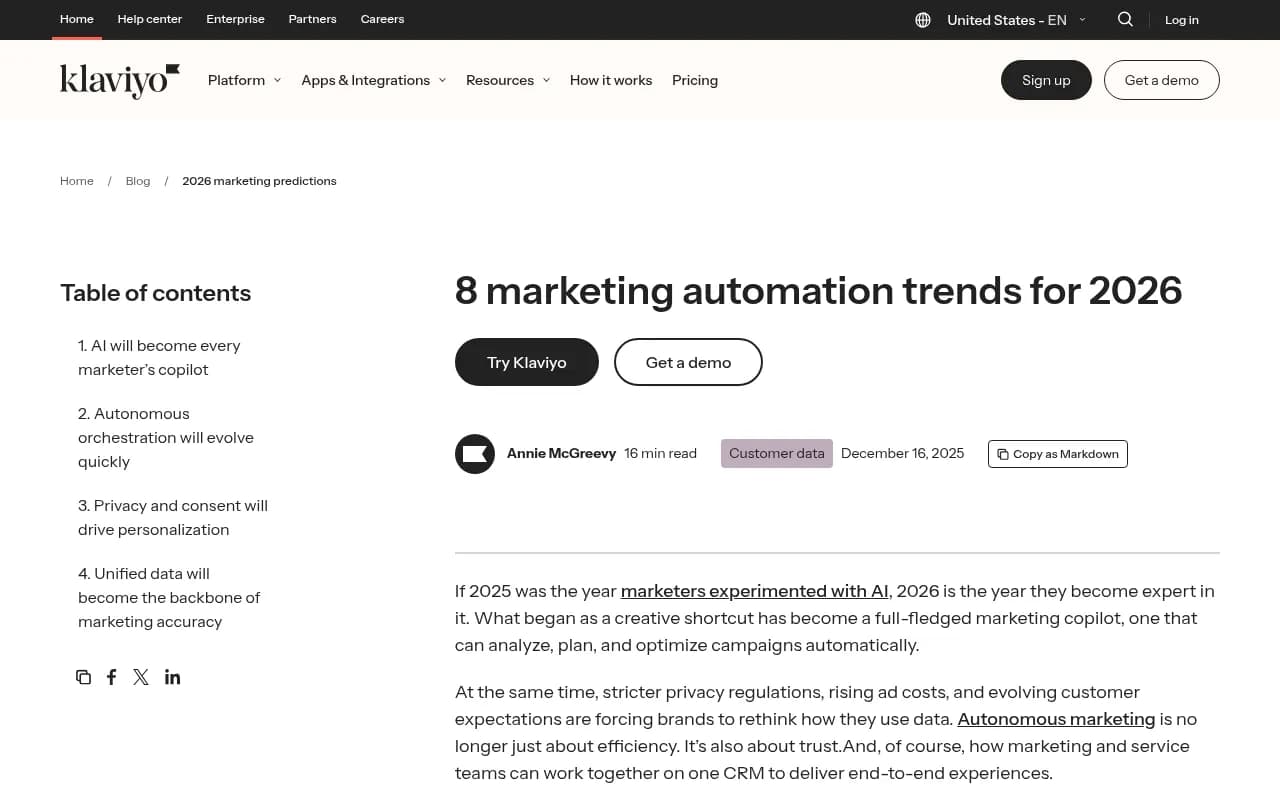 Marketing automation trends overview