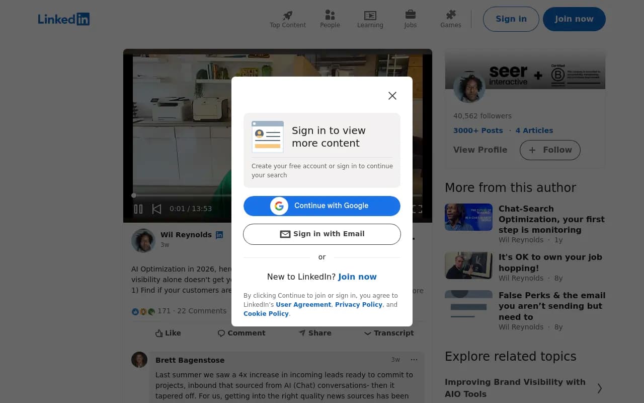 AI visibility tracking dashboard