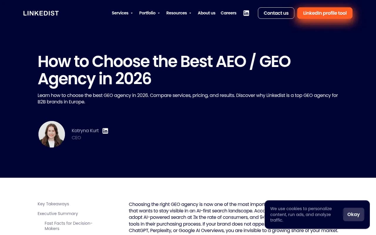 Linkedist's guide to choosing a GEO agency