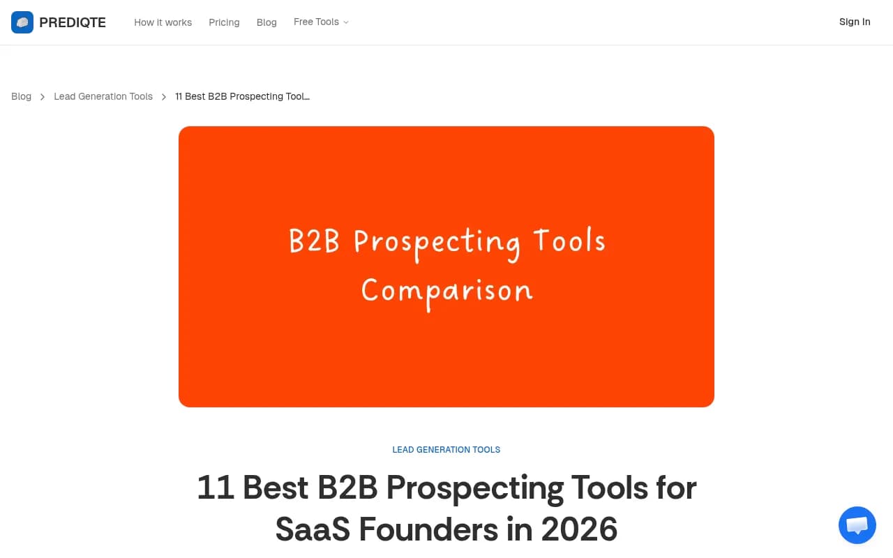 B2B prospecting tools comparison overview
