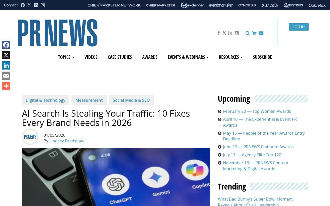 AI search impact on traffic