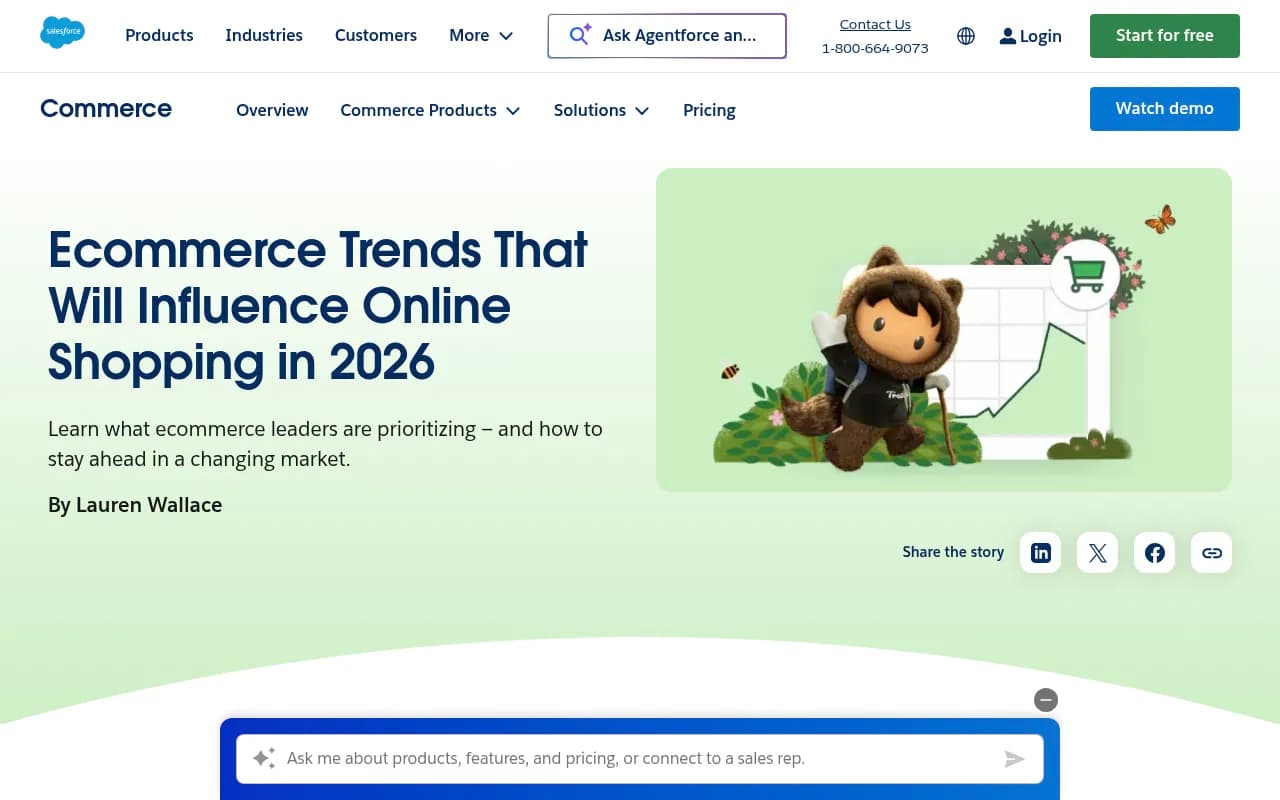 Salesforce ecommerce trends for 2026