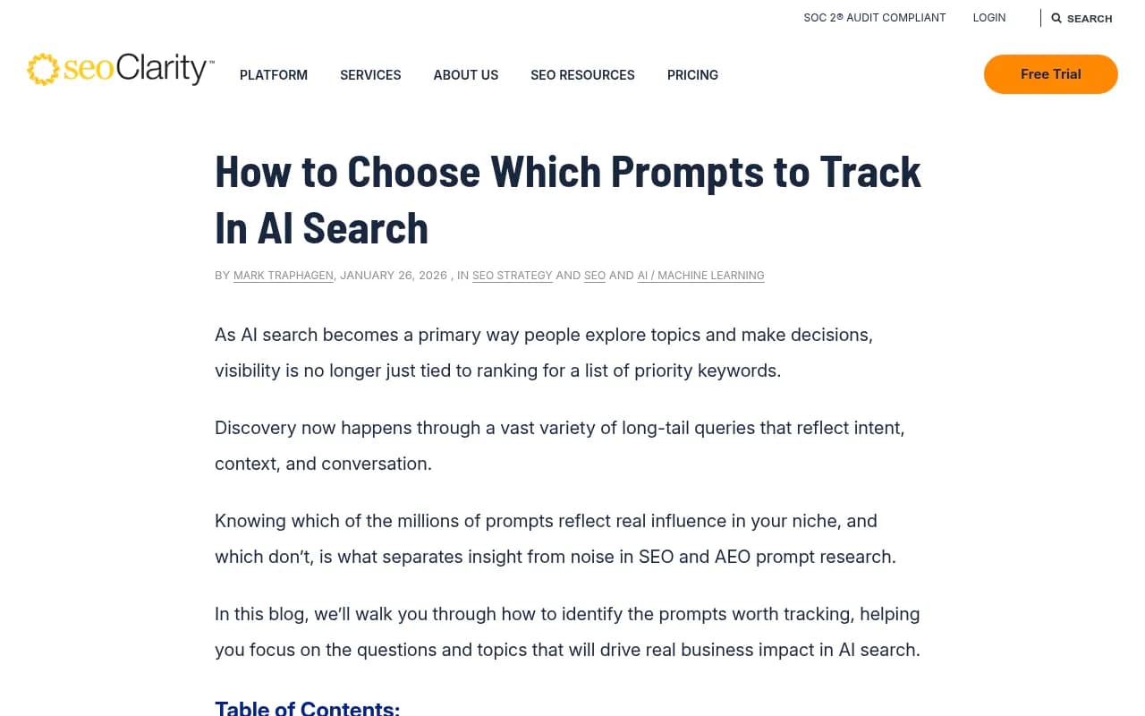 Internal search data analysis