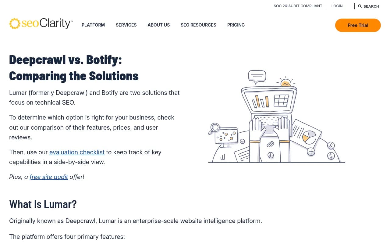 seoClarity SEO platform