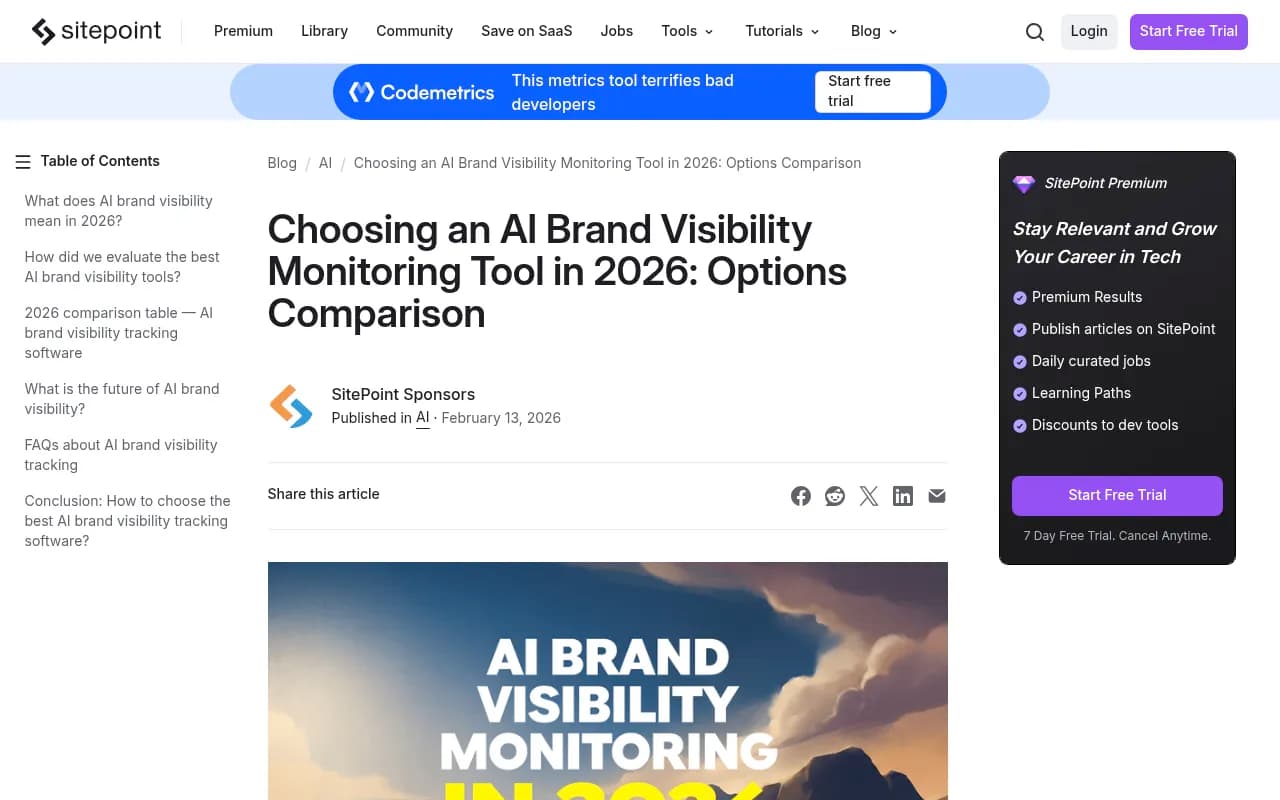 Choosing an AI Brand Visibility Monitoring Tool in 2026