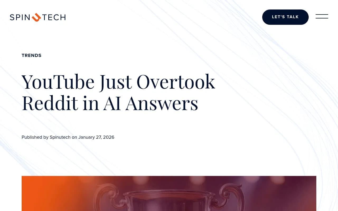 YouTube dominance in AI search