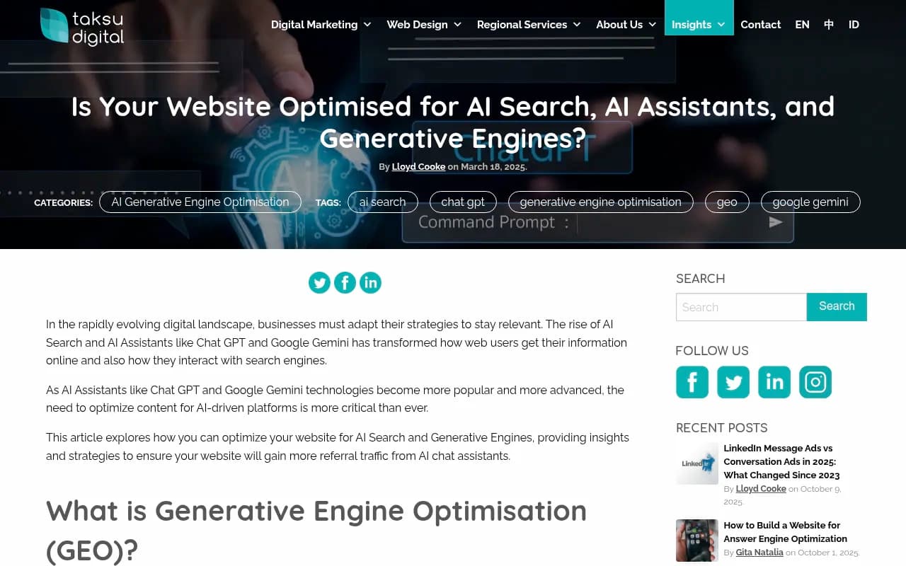 Taksu Digital GEO Guide