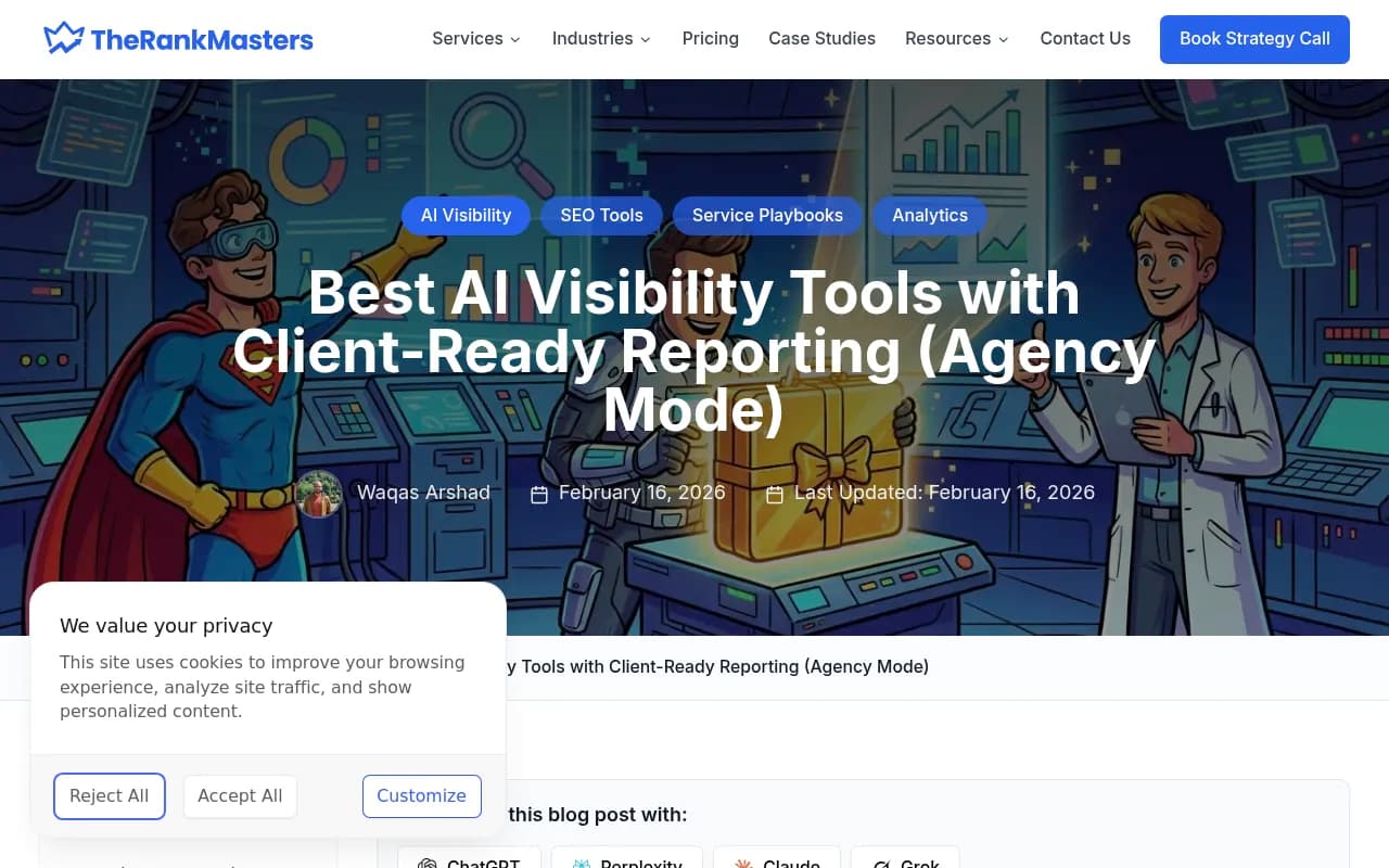 AI Visibility Platform Dashboard