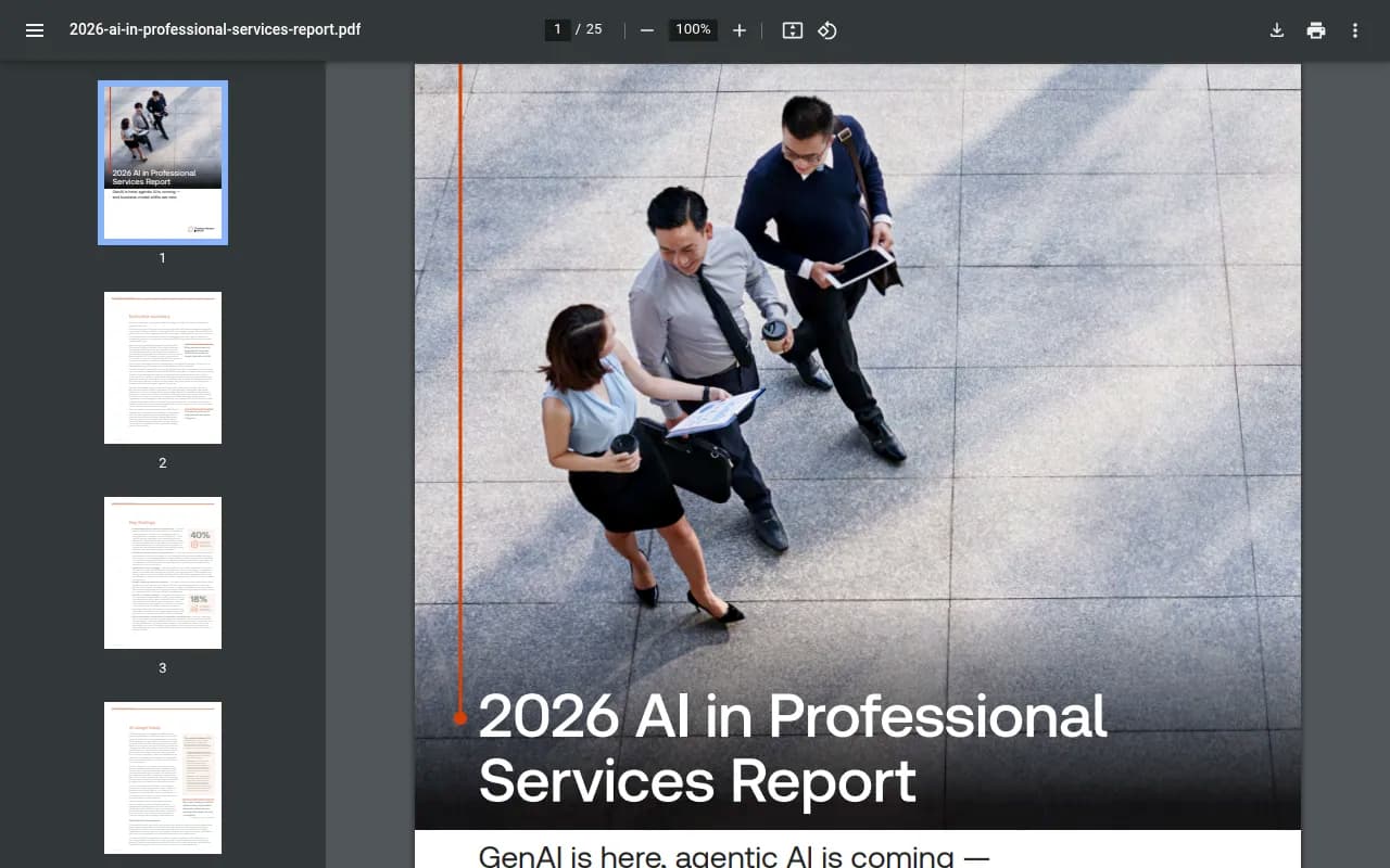 Thomson Reuters 2026 AI in Professional Services Report