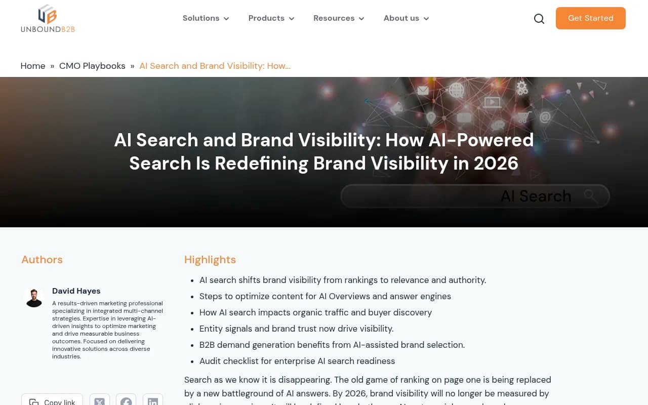 AI search visibility tracking dashboard