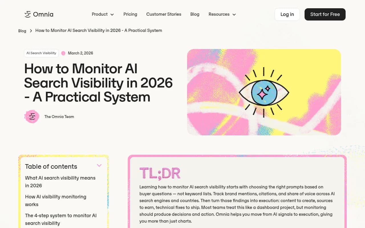 AI visibility tracking dashboard
