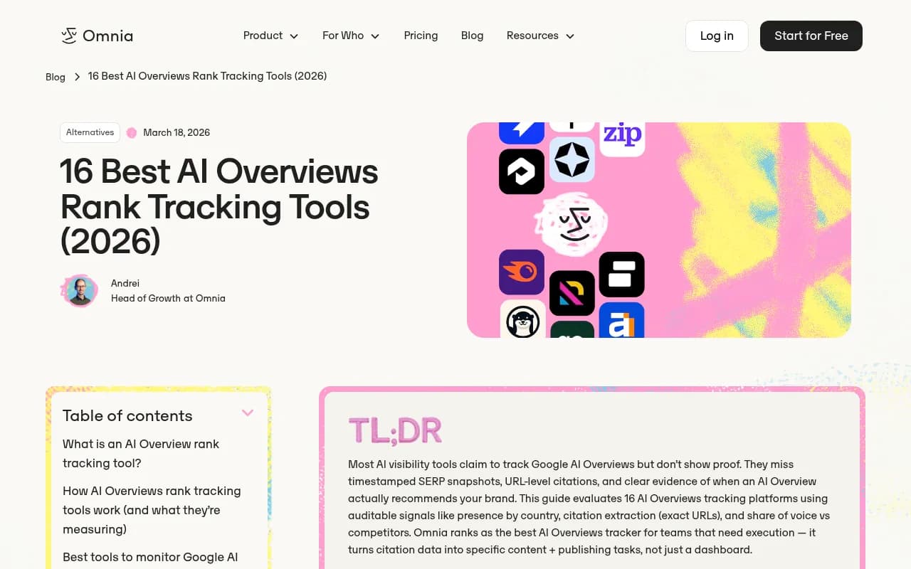 Overview of AI Overviews rank tracking tools and what separates monitoring from optimization