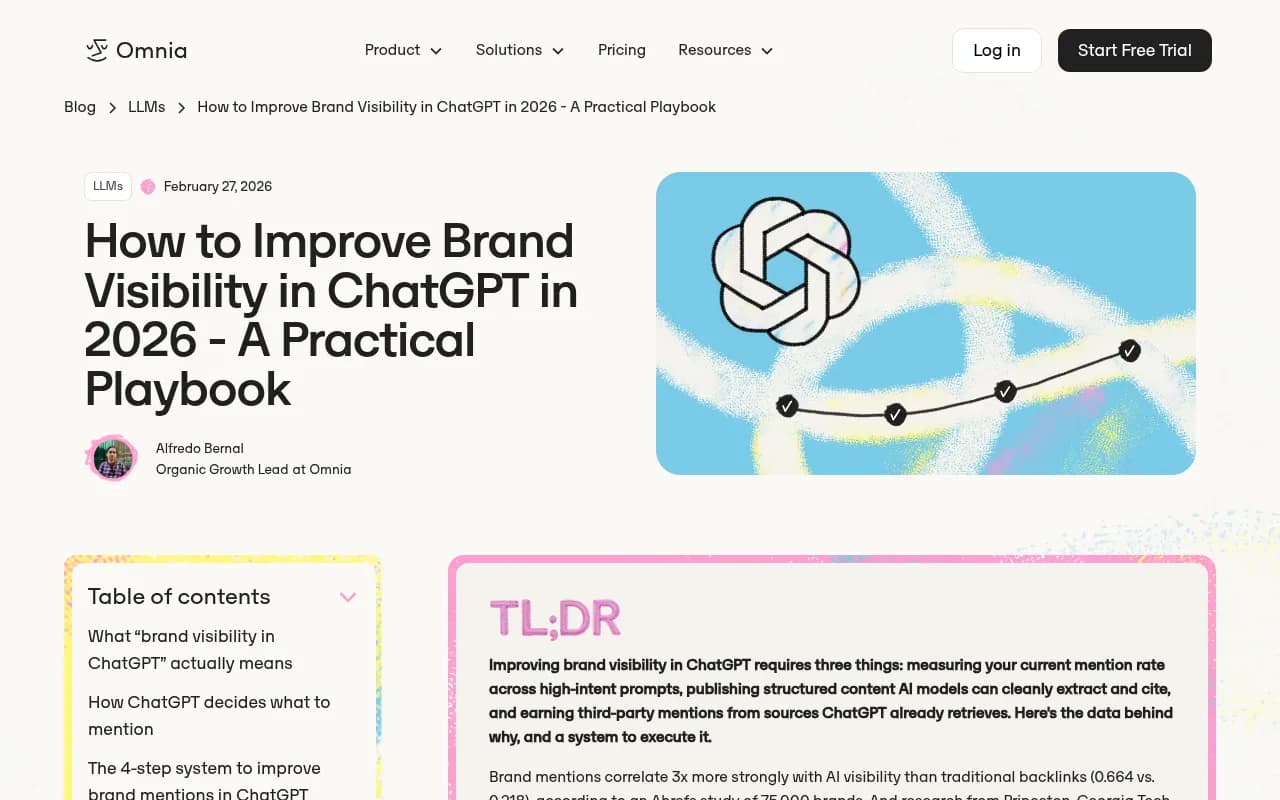 A practical playbook for improving brand visibility in ChatGPT, including a baseline-to-visibility execution plan
