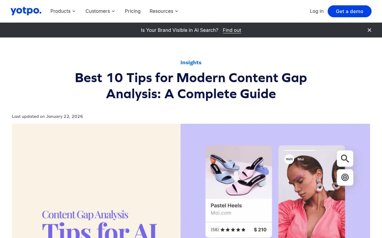 Modern content gap analysis workflow