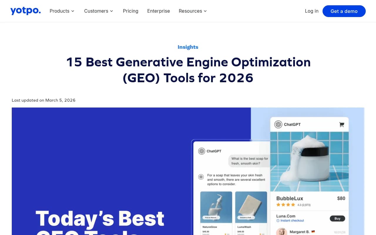 Overview of GEO tools and their capabilities for 2026