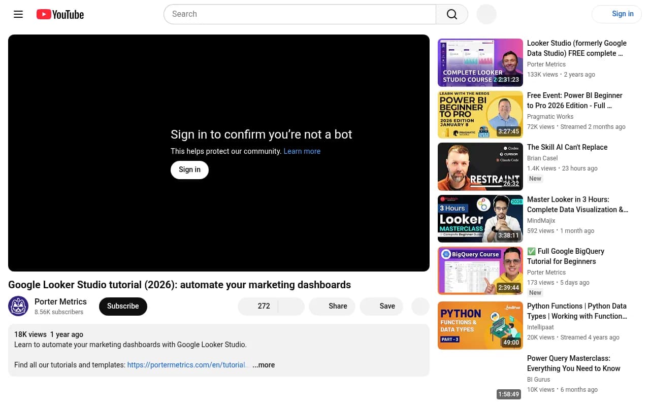 Google Looker Studio tutorial covering marketing dashboard automation for agencies