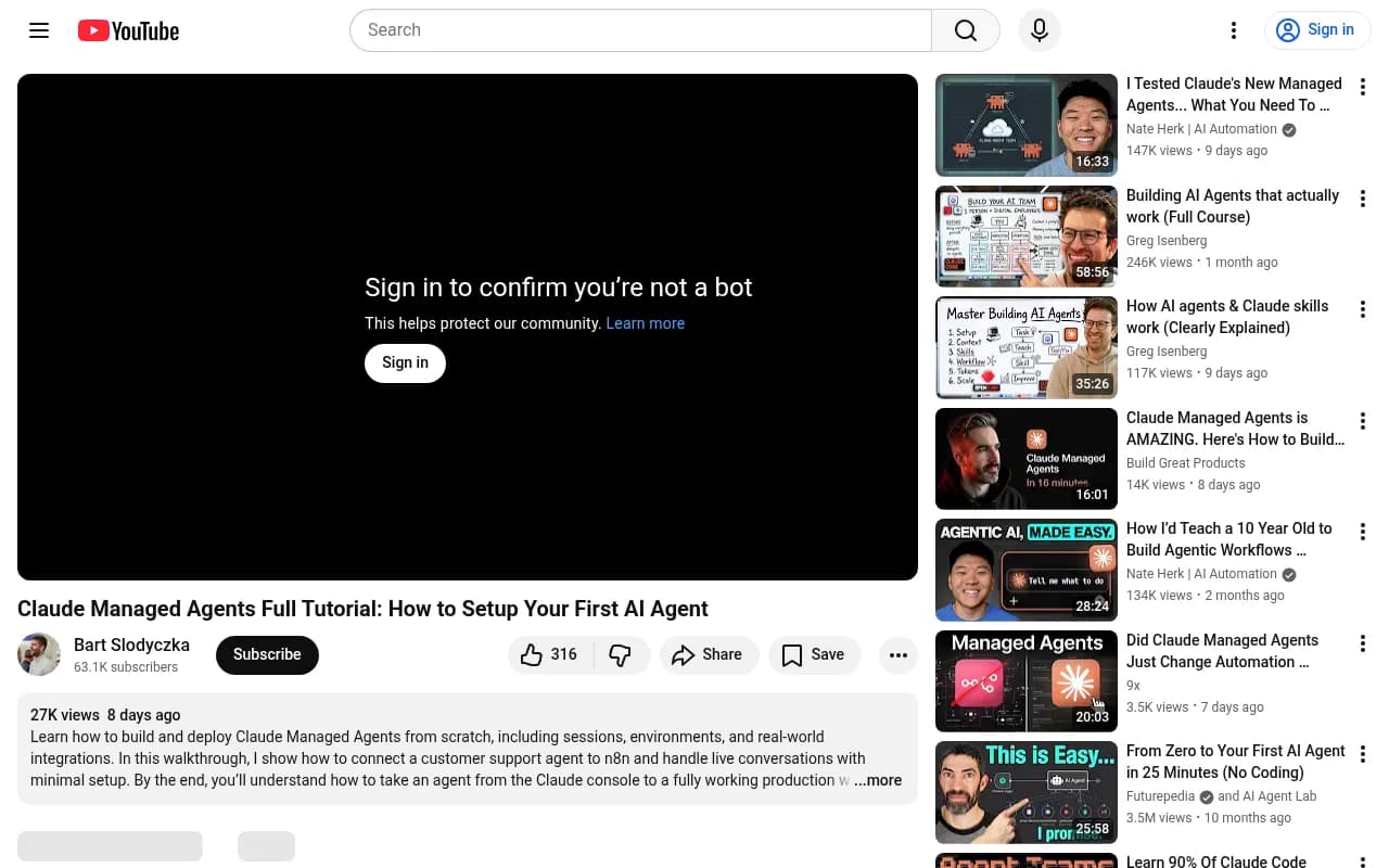 Claude Managed Agents tutorial -- setting up sessions, environments, and real-world integrations for production deployment