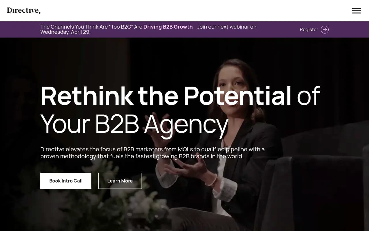 Screenshot of Directive Consulting website