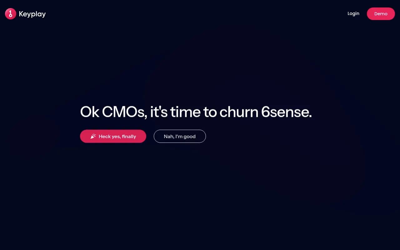 Screenshot of Keyplay website