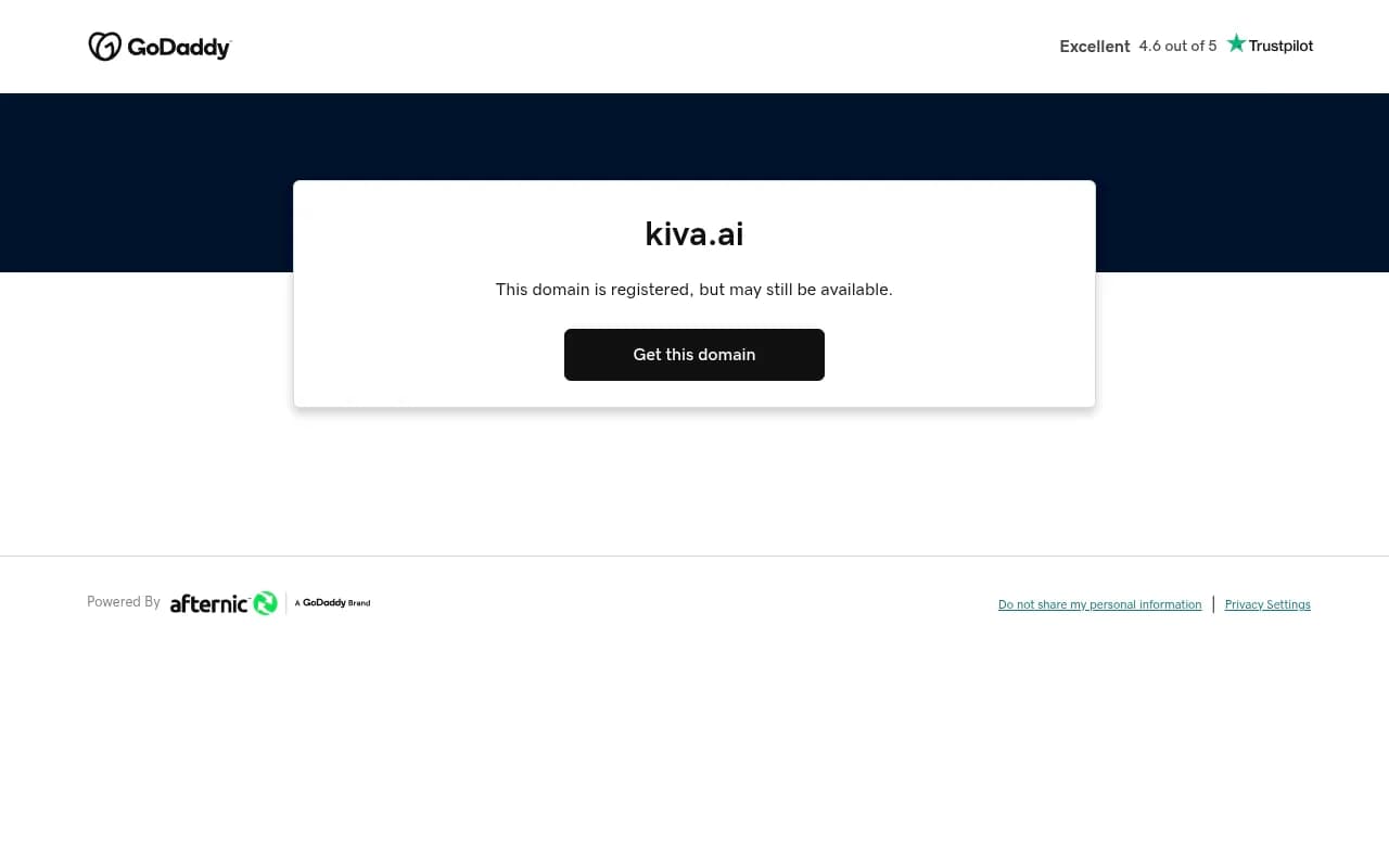 Screenshot of KIVA website