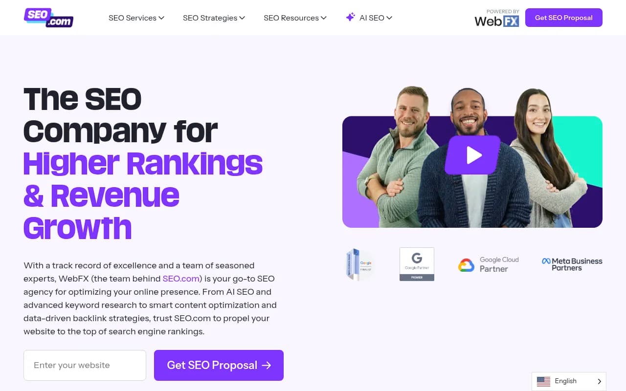 Screenshot of OmniSEO website