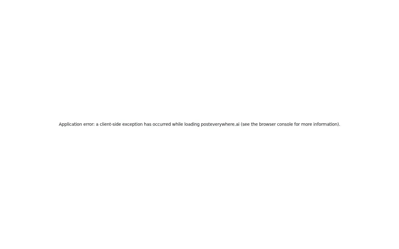 Screenshot of PostEverywhere website