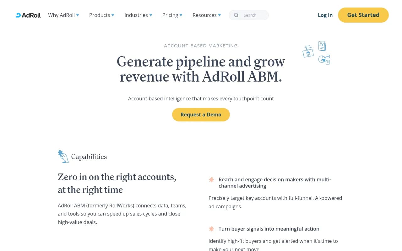 Screenshot of RollWorks website