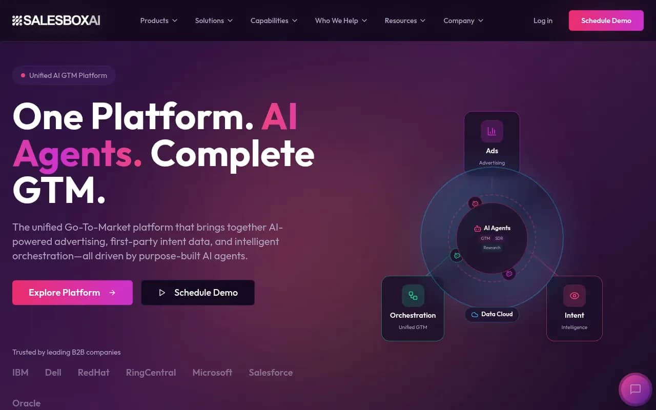 Screenshot of SalesboxAI