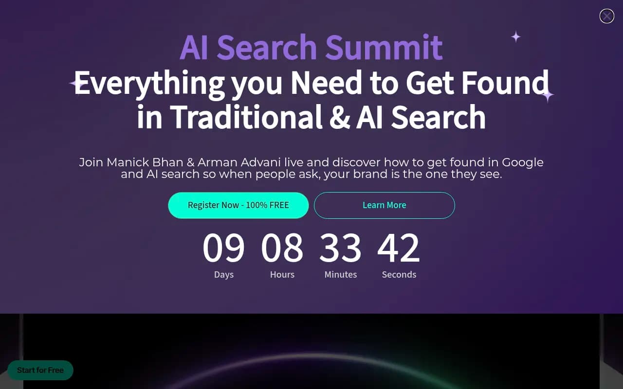 Screenshot of Search Atlas website