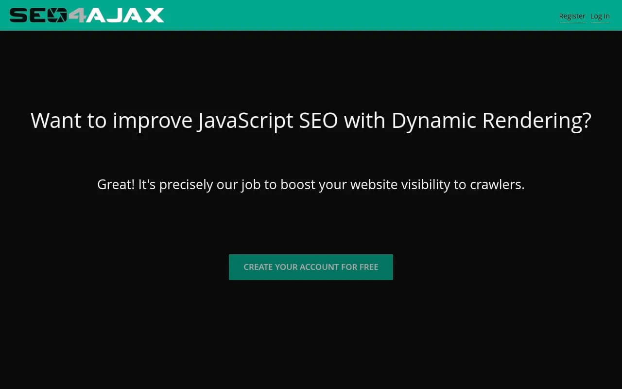 Screenshot of SEO4Ajax website